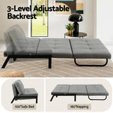 Artiss Sofa Bed 2 Seater Folding Convertible Couch Recliner Lounge Chair - Top-Down View