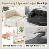 Artiss Convertible Folding Sofa Bed Beign - Extra Image
