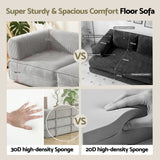 Artiss Convertible Folding Sofa Bed Grey - Extra Image