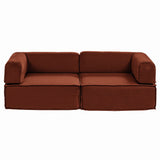 Artiss Convertible Folding Sofa Bed Orange