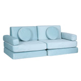 Artiss Sofa Bed 2 Seater Couch Kid Play DIY Modular Lounge Chaise Suite Velvet - Side View
