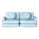 Artiss Sofa Bed 2 Seater Couch Kid Play DIY Modular Lounge Chaise Suite Velvet - Close-Up Angle