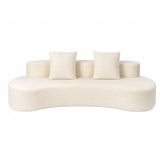 Artiss 228cm Modular Sofa Bed Sectional Boneless Couches for Living Room No Assembly Required - Side View
