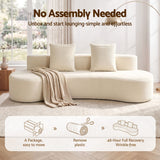 Artiss 228cm Modular Sofa Bed Sectional Boneless Couches for Living Room No Assembly Required - Top-Down View