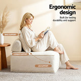 Artiss Floor Sofa Lounge Chair 5 Seater with Pillow - Top-Down View