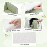 Artiss 2-in-1 Sofa Foam Couch with Side Pocket Light Green - Extra Image