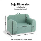 Artiss Sofa Foam Couch with Carry Handle Mint Green - Side View