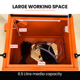 UNIMAC 90L Benchtop Sandblasting Cabinet, with Sandblast Gun Set with Hose, LED Light