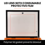 UNIMAC 90L Benchtop Sandblasting Cabinet, with Sandblast Gun Set with Hose, LED Light
