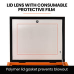 UNIMAC 90L Benchtop Sandblasting Cabinet, with Sandblast Gun Set with Hose, LED Light