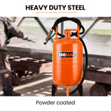 UNIMAC 38L Sandblasting Tank, Pressurised Design with Sandblast Gun Set with Hose - Front View