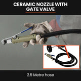 UNIMAC 38L Sandblasting Tank, Pressurised Design with Sandblast Gun Set with Hose - Top-Down View