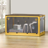 Artiss Storage Box Container Foldable Stackable 5 Sides Open Transparent 115L - Close-Up Angle