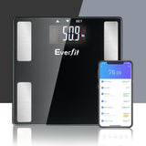 Everfit Body Fat Bathroom Scale Weighing Wireless Bluetooth Gym 180KG