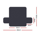 Artiss Sofa Cover Couch Covers 3 Seater 100% Water Resistant Dark Grey - Front View