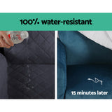 Artiss Sofa Cover Couch Covers 3 Seater 100% Water Resistant Dark Grey - Top-Down View