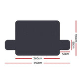 Artiss Sofa Cover Couch Covers 4 Seater 100% Water Resistant Dark Grey - Front View