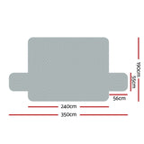 Artiss Sofa Cover Couch Covers 4 Seater 100% Water Resistant Grey - Front View