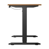 Oikiture 120CM Electric Standing Desk Single Motor Black&Oak - Extra Image