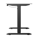 Oikiture 120CM Electric Standing Desk Single Motor Black&White