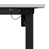 Oikiture 120CM Electric Standing Desk Single Motor Black&White