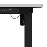 Oikiture 120CM Electric Standing Desk Single Motor Black&White - Extra Image