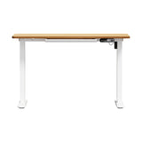 Oikiture 120CM Electric Standing Desk with Drawer Height Adjustable White & Oak - Extra Image