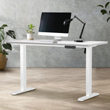 Oikiture 120CM Electric Standing Desk Single Motor White