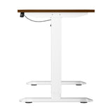 Oikiture 120CM Electric Standing Desk Single Motor White&Walnut