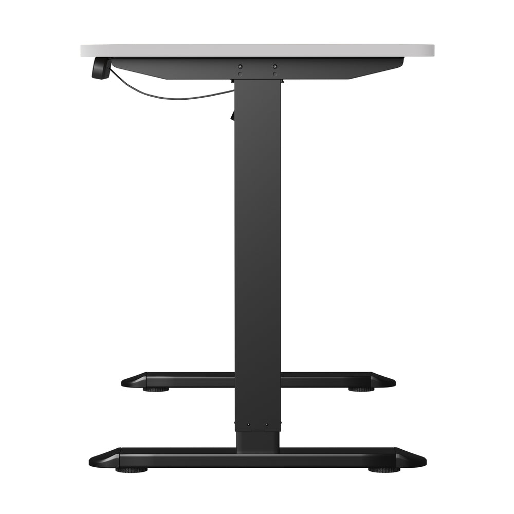 Oikiture Electric Standing Desk Single Motor Black&White 140CM