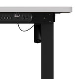 Oikiture Electric Standing Desk Single Motor Black&White 140CM