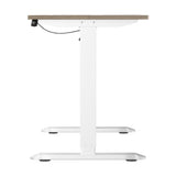 Oikiture Electric Standing Desk Single Motor White&Grey-Oak 140CM - Extra Image