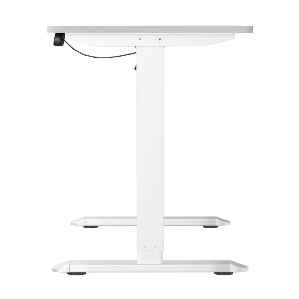 Oikiture Electric Standing Desk Single Motor White 140CM