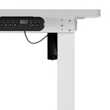 Oikiture Electric Standing Desk Single Motor White 140CM