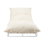Livsip Outdoor Sun Lounge Day Bed Patio Chair Beige