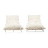 Livsip 2PCS Outdoor Sun Lounge Day Bed Patio Chairs