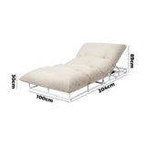 Livsip 2PCS Outdoor Sun Lounge Day Bed Patio Chairs - Top-Down View