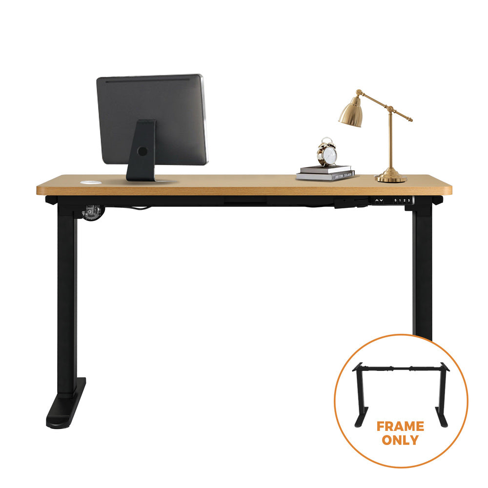Oikiture Sit-stand Desk Frame Adjustable Black