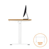 Oikiture Standing Desk Frame Adjustable Motorised White - 45-Degree Angle