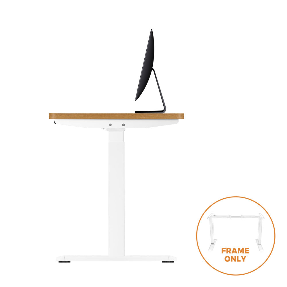 Oikiture Standing Desk Frame Adjustable Dual Motor White