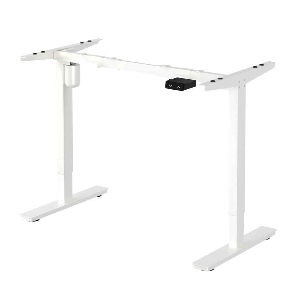 Oikiture Standing Desk Frame Single Motor Adjustable White