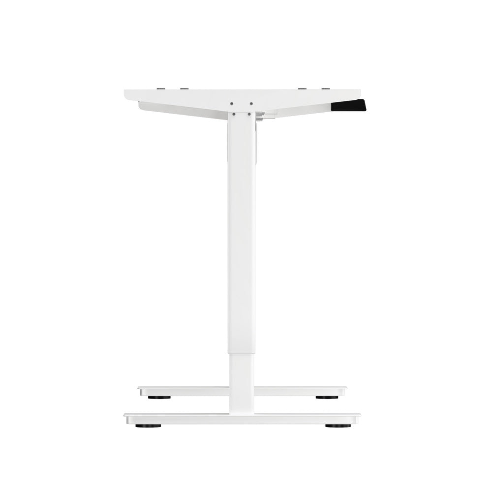 Oikiture Standing Desk Frame Single Motor Adjustable White