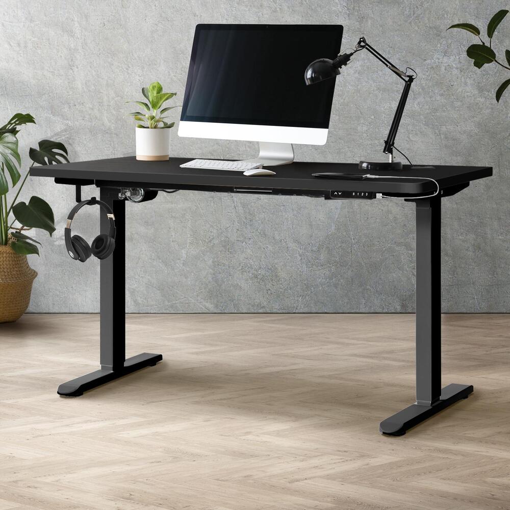 Oikiture Standing Desk Adjustable Motorised Black