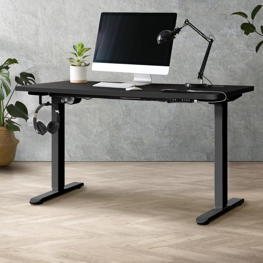 Oikiture Standing Desk Adjustable Motorised Black