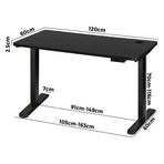 Oikiture Standing Desk Adjustable Motorised Black