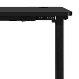 Oikiture Standing Desk Adjustable Motorised Black - Side View