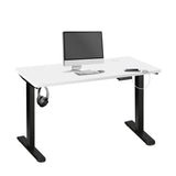 Oikiture Standing Desk Adjustable Motorised Black&White