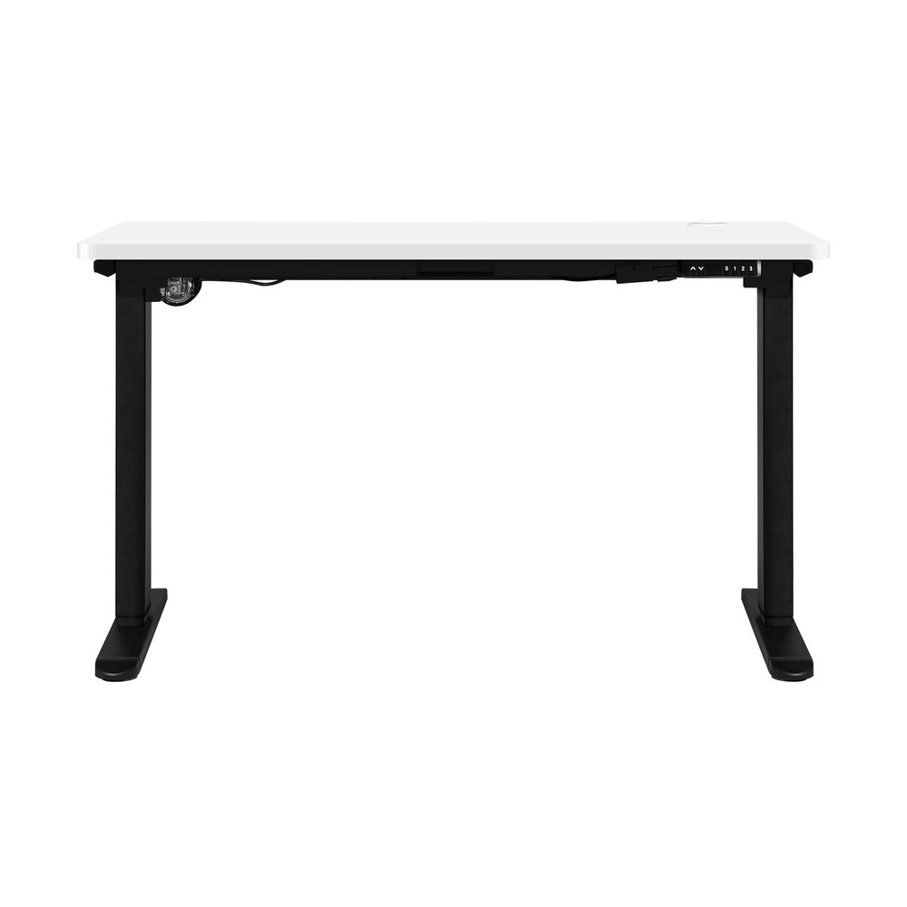 Oikiture Standing Desk Adjustable Motorised Black&White