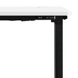 Oikiture Standing Desk Adjustable Motorised Black&White - Top-Down View