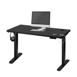 Oikiture Standing Desk Adjustable Motorised 140cm Black